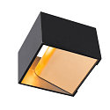 LOGS IN LED Wall luminaire, black/brass