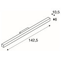 SLV Q-LINE LED Wall luminaire, silver grey