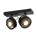 KALU 2 QPAR111, Wall and Ceiling luminaire, black