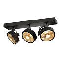 KALU 3 QPAR111, Wall and Ceiling luminaire, black