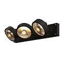 SLV KALU 3 QPAR111, Wall and Ceiling luminaire, black