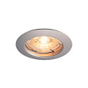PIKA QPAR51, Ceiling recessed luminaire, fixed, silver grey