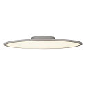 LED Ceiling luminaire PANEL 60 round, � 60cm, 42W, dimmable, silver grey, 4000K