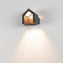 SLV LED Outdoor Wall luminaire RASCALI WL, 8W 3000K 330lm, IP54, anthracite
