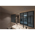 KAMUELA ECO LED Fire-rated Ceiling recessed luminaire, fire-resistant, 3000K, 38�, black