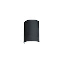 SLV FENDA Wall luminaire textile shade, half, � 23cm, black