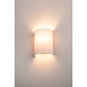 SLV FENDA Wall luminaire textile shade, half, � 23cm, white