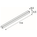 SLV LED Wall and Ceiling luminaire SIGHT 115 CW, 37.3W 3000K 3100lm, black