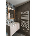 SLV LED Wall luminaire / Mirror luminaire L-LINE 60, 10W 3000K 820lm 120�, IP44, anodised silver
