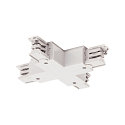 X-Connector for S-TRACK 3-Phase high-voltage track, 16A max., traffic white RAL 9016