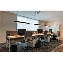 LED Pendant luminaire GLENOS, 100cm, UGR, 52W 3000K, black matt