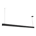 LED Pendant luminaire GLENOS, 200cm, UGR, 103W 4000K, black matt