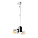 Premium LED Wall and Ceiling luminaire TEC KALU CL, Double, TRIAC dimmable, 31W 1900lm