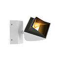 LED Wall luminaire MERADO FLOOD WL, TRIAC dimmable, rotatable and swiveling, 40W 115�, 3000K 3000lm, white