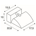 SLV LED Wall luminaire MERADO FLOOD WL, TRIAC dimmable, rotatable and swiveling, 40W 115�, 4000K 3200lm, white