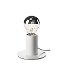 SLV Table lamp FITU TL, E27 max. 10W, with switch, white