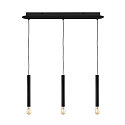 SLV FITU Canopy for FITU PD Pendant luminaires, TRIPPLE, LANG, max. 16A, black