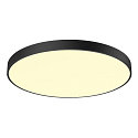 SLV LED Wall-/Ceiling luminaire MEDO 90 CL CORONA, 78W, 105�, 3000/4000K, 10100/125lm, TRIAC, black