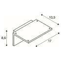 LED Outdoor Wall luminaire ANGOLUX S WL, IP44, 9.8W 3000K 560lm 100�, with IR sensor, anthracite