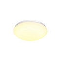 SLV LED Outdoor Wall and Ceiling luminaire LIPSY 30 Dome, IP44, 3000/4000K, � 30cm, 15W, white