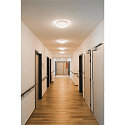 SLV LED Outdoor Wall and Ceiling luminaire LIPSY 40 Dome, IP44, 3000/4000K, � 35cm, 18W, white