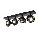 Wall and Ceiling luminaire KALU CW, Quad, QPAR111, 4x max. 75W, black