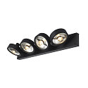 Wall and Ceiling luminaire KALU CW, Quad, QPAR111, 4x max. 75W, black