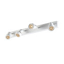 SLV Wall and Ceiling luminaire PURI CW, Quad, 4x GU10 QPAR51, with decorative rings, white