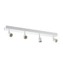 SLV Wall and Ceiling luminaire PURI CW, Quad, 4x GU10 QPAR51, with decorative rings, white