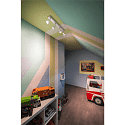 SLV Wall and Ceiling luminaire PURI CW, Quad, 4x GU10 QPAR51, with decorative rings, white