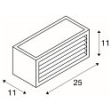 LED Outdoor Wall luminaire BOX-L, IP44 IK05, 19W 3000K 480lm, directly/indirectly, anthracite