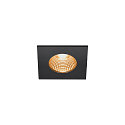 LED Outdoor Recessed Downlight PATTA-I square, IP65 IK02, 7.3W 1800-3000K 440lm, dim to warm, black