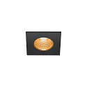 LED Outdoor Recessed Downlight PATTA-I square, IP65 IK02, 7.3W 1800-3000K 440lm, dim to warm, black