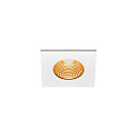 SLV LED Outdoor Recessed Downlight PATTA-I square, IP65 IK02, 7.3W 1800-3000K 440lm, dim to warm, white