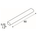 SLV Premium LED Wall luminaire MARYLIN, IP44, chrome / white, 120�, length 60cm, 15W 3000K 1000lm