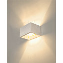SLV Wall luminaire PLASTRA QT-DE12 WL Plaster luminaire, R7s 118mm, white