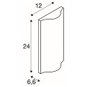 SLV LED Outdoor Wall luminaire VILUA UP/DOWN, IP54, 16W 3000K 810lm 2x100�, anthracite