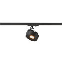 SLV LED 1-Phase spot KALU TRACK LED, 13W, 85�, 3000K, 860lm, incl. 1-Phase adaptor, black