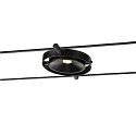 SLV LED Wire luminaire DURNO for TENSEO low-voltage wire system, 9W, 2700K, 360lm, black
