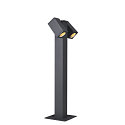 Outdoor luminaire THEO PATHLIGHT DOUBLE QPAR51 Floor lamp, GU10, IP44, anthracite
