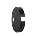Mounting plate for wall-/ceiling luminaire NAUTILUS 25, black