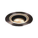 SLV LED Floor recessed luminaire DASAR� 270 LED Outdoor luminaire, round, symmetrical light beam, 30W, IP65/IP67, black