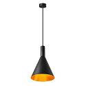 SLV Pendant luminaire PHELIA 280, E27, black/gold