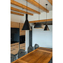 SLV Pendant luminaire PHELIA 280, E27, black/gold