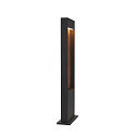 SLV LED Outdoor luminaire FLATT POLE LED Floor lamp, 9,7W, 3000/4000K, 400lm, IP65, 65cm, anthracite/brown