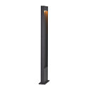 LED Outdoor luminaire FLATT POLE LED Floor lamp, 9,7W, 3000/4000K, 400lm, IP65, 100cm, anthracite/brown