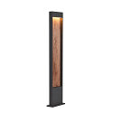 LED Outdoor luminaire FLATT POLE LED Floor lamp, 9,7W, 3000/4000K, 400lm, IP65, 100cm, anthracite/brown