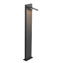 SLV LED Outdoor luminaire ABRIDOR POLE LED Floor lamp, 14W, 3000/4000K, 750lm, IP55, anthracite, 100cm