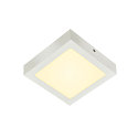 LED Wall / Ceiling luminaire SENSER 18 CW, square, 880lm, IP20, white, 12W, 3000K