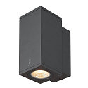 Premium-LED Outdoor Wall luminaire ENOLA SQUARE SINGLE CCT, IP65 IK02, S-size, 6W 3000 / 4000K 390 / 450lm 30�, CRi>90